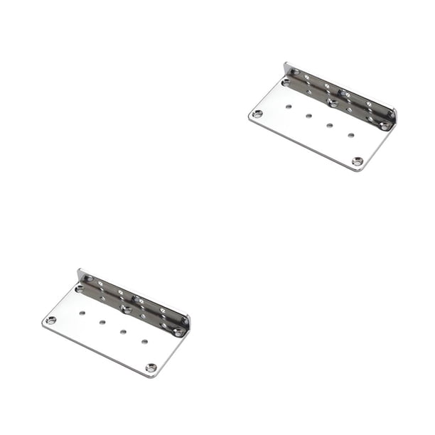 Yuarrent Guitar Bridge Baseplate Plate Elaborate Stable Parts Manual Metal Bass Replacing Accessories Part Replacement Universal Plata 2Conjunto