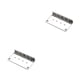 thumbnail image 1 of Yuarrent Guitar Bridge Baseplate Plate Elaborate Stable Parts Manual Metal Bass Replacing Accessories Part Replacement Universal Plata 2Conjunto, 1 of 6
