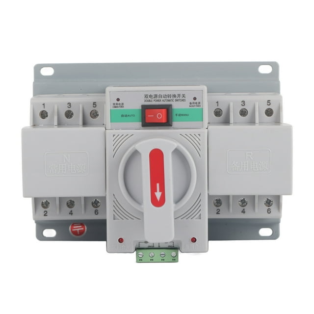 Mini interruptor de transferencia automático inteligente de doble potencia, 380 V, 63 A, 3 polos, 1 unidad