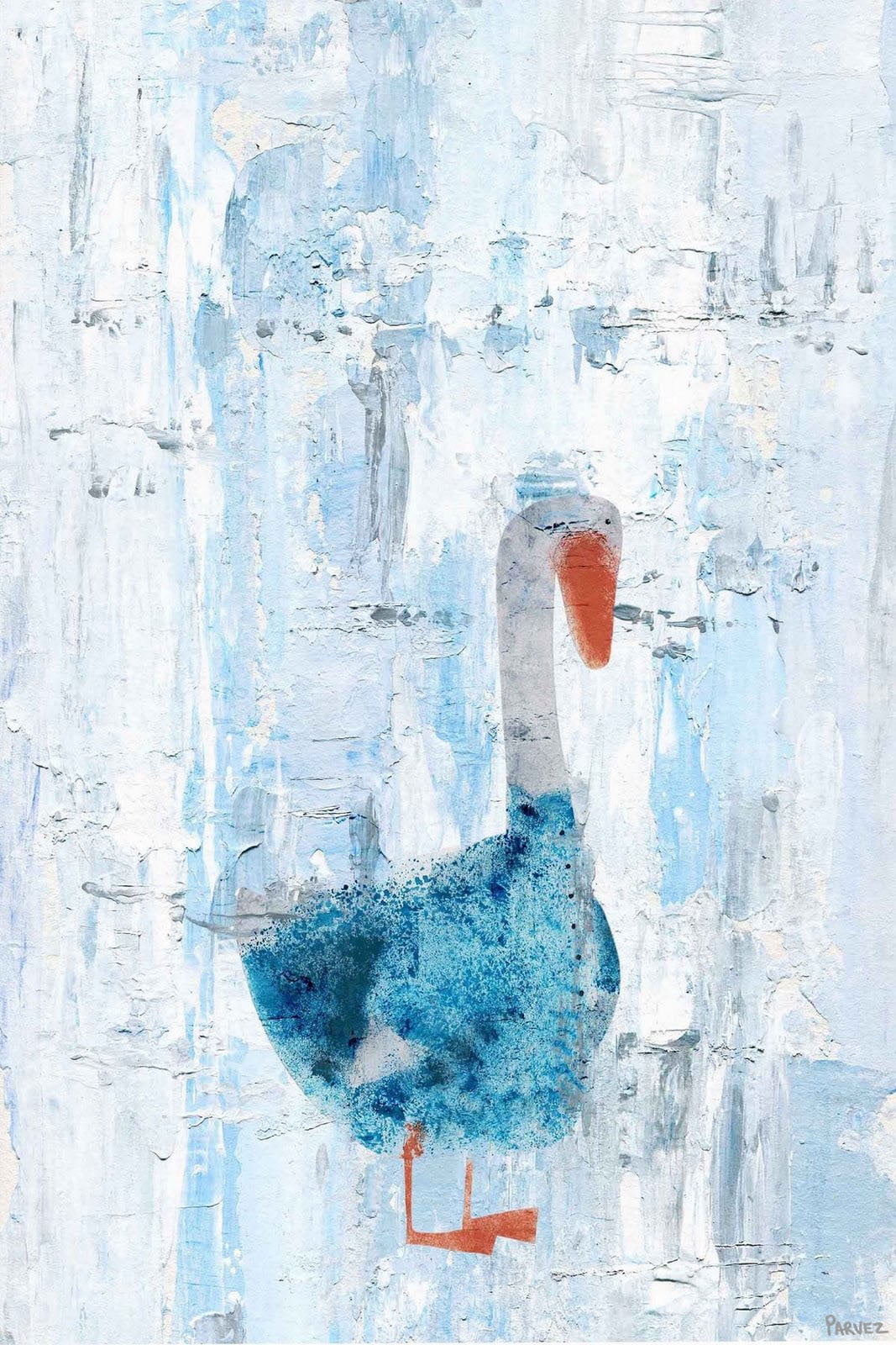 "Dapper Duck" Painting Print on Wrapped Canvas
