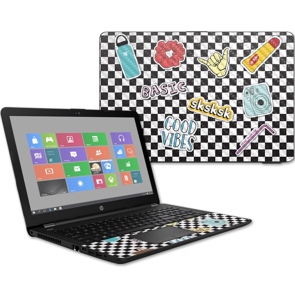 MightySkins Carbon Fiber Skin for HP 15t Laptop 15.6" (2017) VSCO