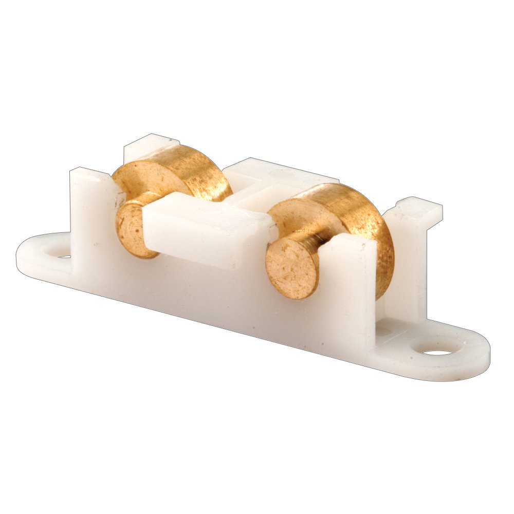 Sliding Window Tandem Roller Assembly, 3/8 in. Flat, Brass Rollers