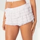 thumbnail image 4 of Vestido Pantalones cortos en capas de encaje Falda corta con gradas Ropa de playa de fiesta elegante para mujer Kuymtek Blanco T L para Mujer, 4 of 6