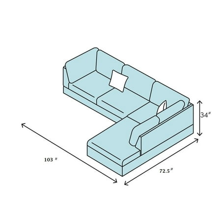 Left - Facing Chaise Sectional Sofa in Faux Leather | For Comfortable Lounging at Home | Bring a Sense of Style to Your Living Space