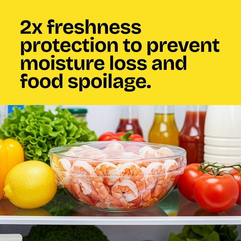 Glad Cling N Seal Stretch Plastic Food Wrap, 200 sq ft - Walmart.com