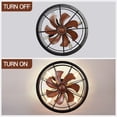 thumbnail image 4 of OUTON Ceiling Fans with Lights and Remote, Caged Farmhouse Ceiling Fan Lights, Rustic Industrial Ceiling Fan with Light for Patio Living Room Bedroom, 4 of 8
