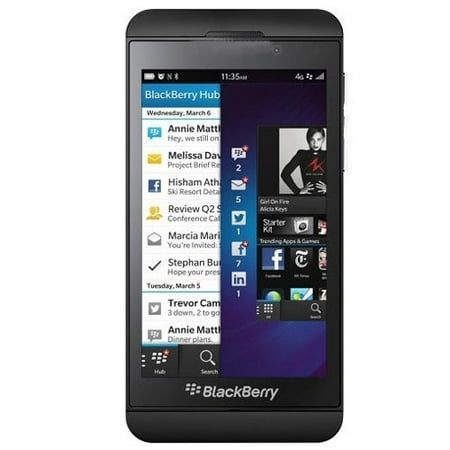 blackberry z10 unlocked cellphone, 16gb, black