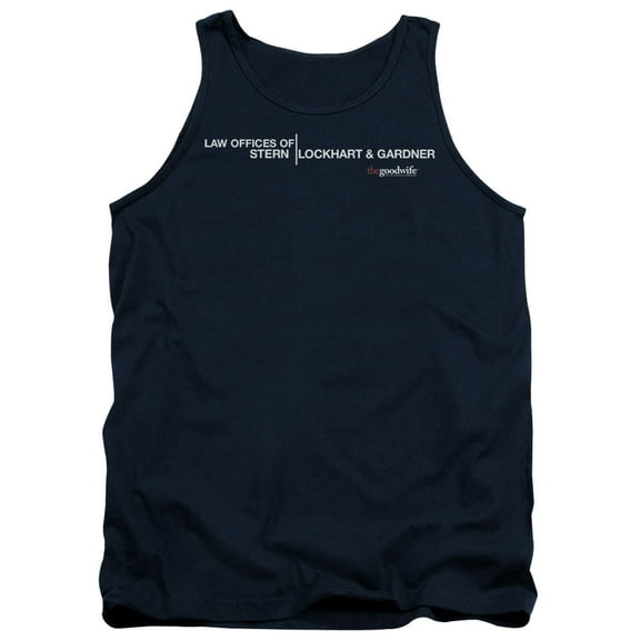 The Good Wife Law Offices Adult Tank Top Navy