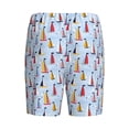 thumbnail image 2 of Lsque Sailboats And Seagulls Mens Sleep Pajama Shorts,Short Pajama Pants, Cotton Ultra-Soft Knit-3X-Large, 2 of 9