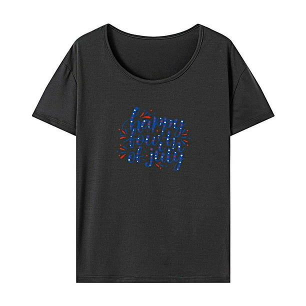 Camiseta de verano para mujer, camisa de cuello redondo de ajuste Regular para deportes, playa y calle SG