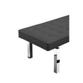 thumbnail image 2 of Pangea Home Lina 19" Polyester Fabric & Metal Tufted Bench in Charcoal, 2 of 4