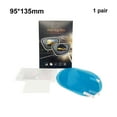 thumbnail image 1 of 1 Pair Universal Car Left and Right Rearview Mirror Cover Door Side Mirrors Rainproof Film Automotive Upgrade Modified Oval 95x135mm, 1 of 9