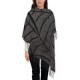 thumbnail image 3 of Gaeub Black Spider On Web 1 Print Tassel Scarf,Wraps Scarves for Women,Winter Scarf,Cold Weather Shawls,Ideal for Travel, 3 of 8