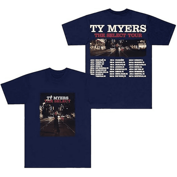 Ty Myers merch The Select Tour 2025 tshirt crewneck short sleeve tshirt men/women concert tops