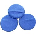 thumbnail image 1 of Almohadillas aplicadoras de microfibra para detalles de automóviles, aplicador de cera para automóviles, 4,95 pulgadas de diámetro, 3 piezas, azul, bolsillo para cinturón, 1 of 5