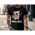 thumbnail image 3 of Funny Pig Painter Animal Pun Gift Men Women Kids Boys Girl T-Shirt Cool Animal Lover Puns Birthday Holiday Presents Men Women Kids Tshirt, 3 of 10