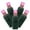 Pink, variant on Vickerman 50 Pink Twinkle Wide Angle LED Light on Green Wire, 25' Christmas Light Strand
