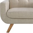 thumbnail image 5 of ZXNYH Elena Contemporary Accent Armchair with Linen Upholstery Living Room Furniture, 2SEAT, Natural, 5 of 5