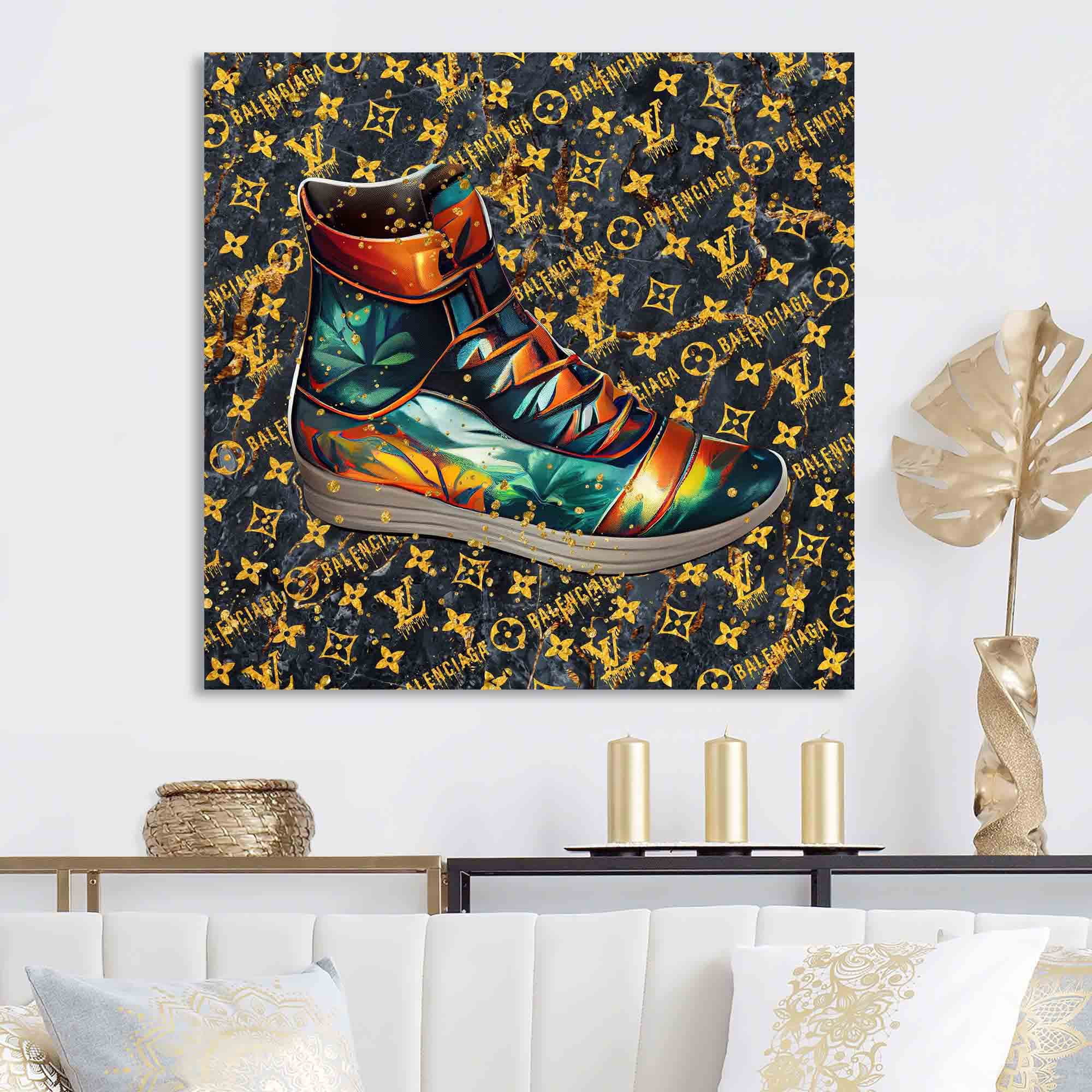 Designart Vibrant Designer Sneaker II Canvas Wall Art