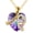 B. February Purple Amethyst, variant on YAFEINI 14K Real Gold I Love You Forever Necklace Solid Yellow Gold Heart Birthstone Crystal Pendant Jewelry Birthday Mother's Day Anniversary Christmas Gifts for Women