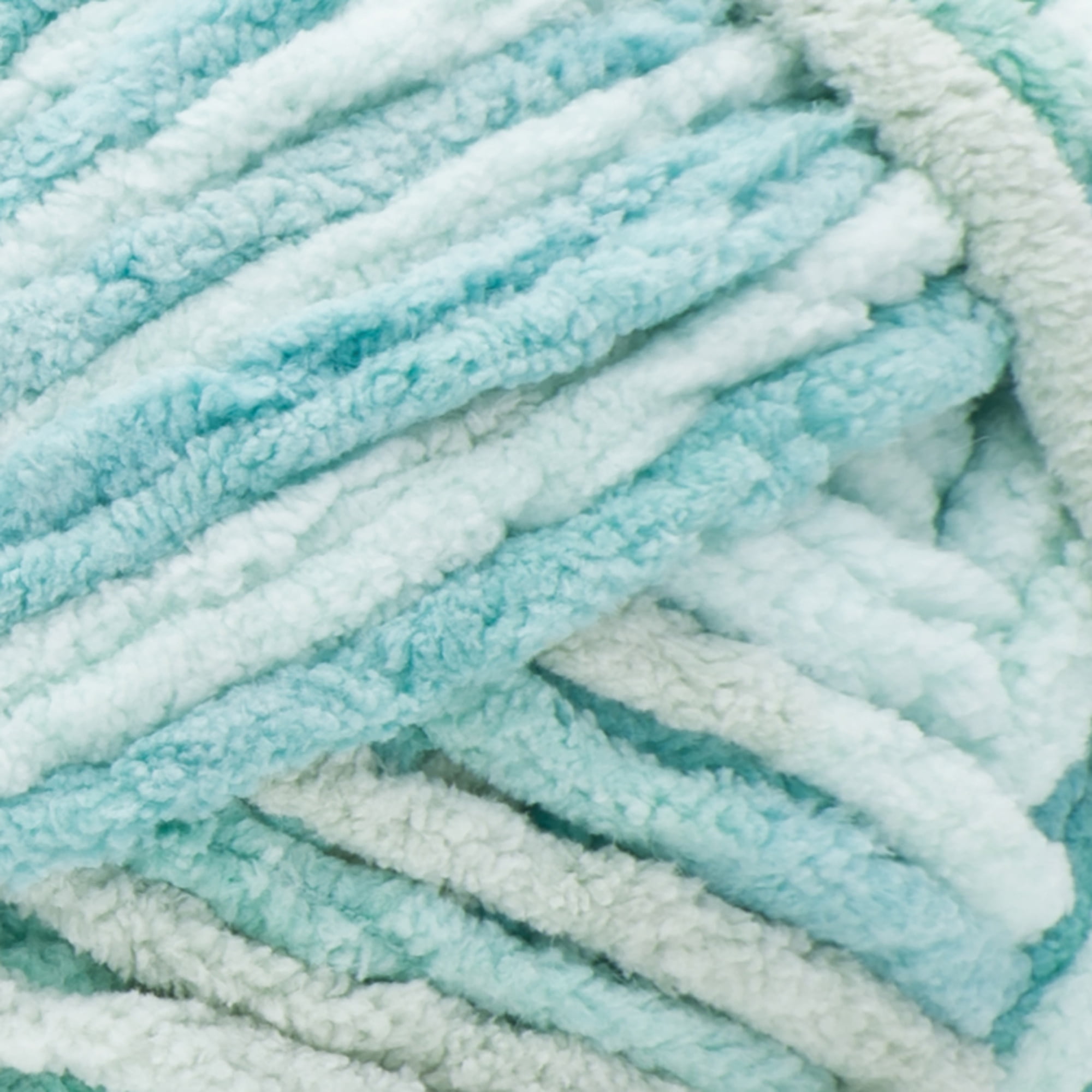 Bernat® Baby blanket™ #6 Super Bulky Polyester Yarn, Baby blue- green 300g 220Yd (2pk)