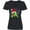 AB-Black, variant on Inktastic Christmas Turtle in with Santa Hat and Snowflakes Women's V-Neck T-Shirt