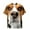 White, variant on lcziwo Novelty Graphic Tees for Men Short Sleeve Funny 3D Dog Print T-shirt Gifts for Dog Dad Ofertas del día Multicolor S
