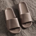 thumbnail image 6 of HNMKIU Comfy Slippers for Women Men Summer Beach Non Indoor Outdoor Soft Bottom Quick Drying Multiple Sizes Women Shoes Coffee,6.5, 6 of 7