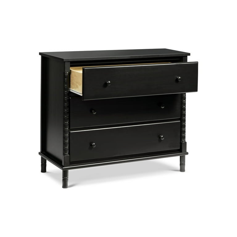 DaVinci Baby Jenny Lind Spindle 3 - Drawer Dresser in Ebony Black