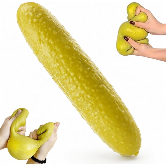 Jumbo Squishy, 10-Inch Giant Pickle Squishy Stress Ball Toy