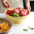 thumbnail image 2 of Advancent ABS frutero Color sólido desmontable secado reutilizable lavable hogar tuerca caramelo galleta bandeja cesta Accesorios Cocina y Comedor Amarillo, 2 of 6