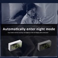 thumbnail image 6 of Mini Simple Electronic Clock Led Mirror Desk Clock Desktop Clock Display Decoration Alarm Snooze S4s8 Car Clock, 6 of 10