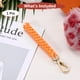 thumbnail image 4 of Llavero de Cuerda [1PCS] - Charm de Bolsa Boho - [Naranja] Llavero Trenzado, 4 of 6