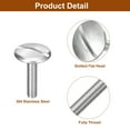 thumbnail image 4 of M4x18mm Extra Large Flat Head Slotted Screws, 2 Pack 304 Stainless Steel Bolts, 4 of 5