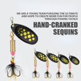 thumbnail image 2 of Señuelo de Pesca giratorio de 1/2 piezas, cebo duro de Metal con lentejuelas, anzuelos de pluma, 3,5g/4,5g/7g/9g/12g, 2 of 4