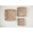 Creative CoOp Set of 3 Square Reproduction Tobacco Baskets