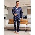 thumbnail image 1 of Men's Full Print Long Sleeve Casual Homewear Set, 1 of 5