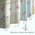 thumbnail image 6 of Pioneer Flower Floral Print Pattern Shower Curtain 72"x84" ,Bathroom Decorative Shower Curtains Set with 12 Hooks,Modern Waterproof Washable Shower Curtain, 6 of 6