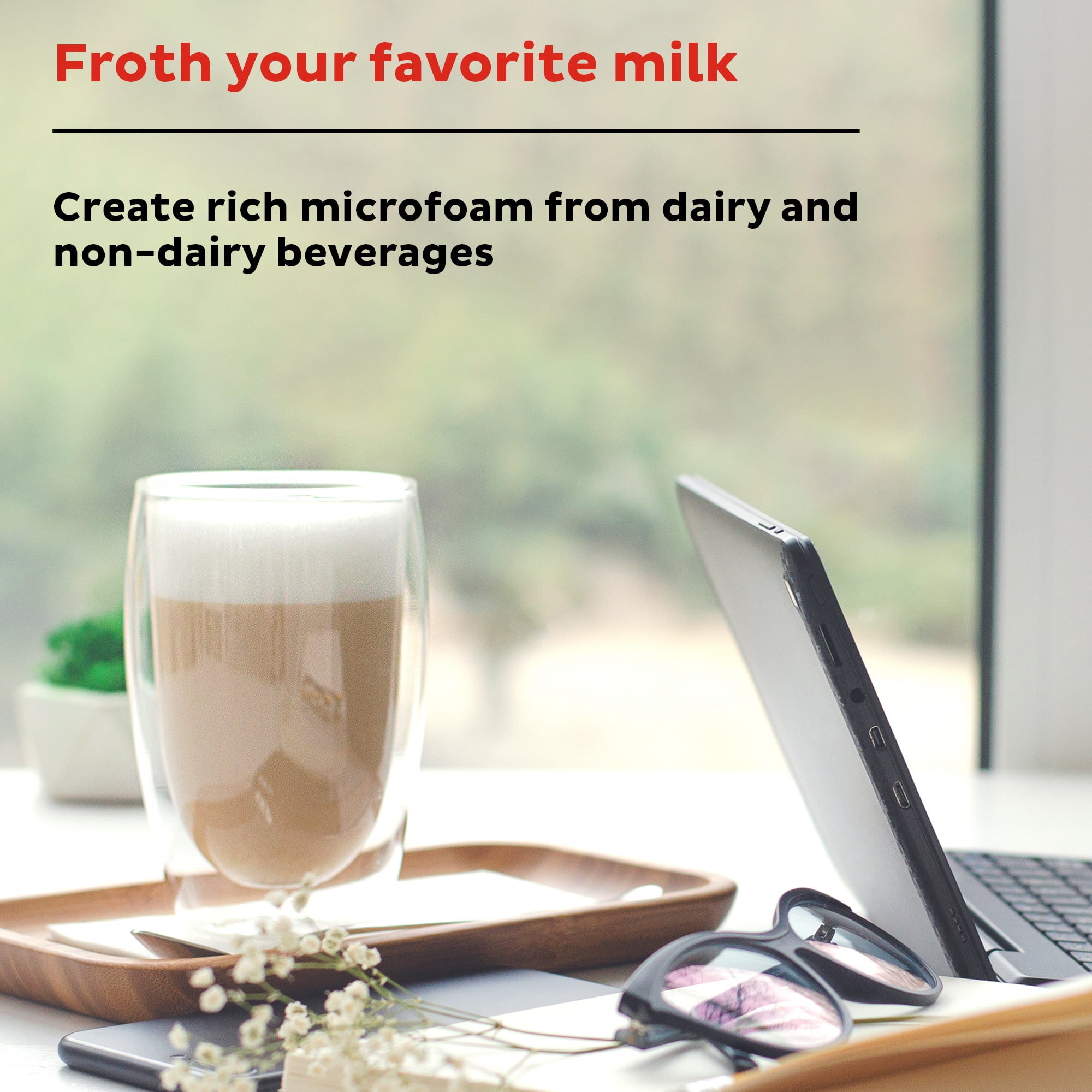 Zen Lyfe Milk Frother and Steamer Coffee Frother for Hot and Cold Foam