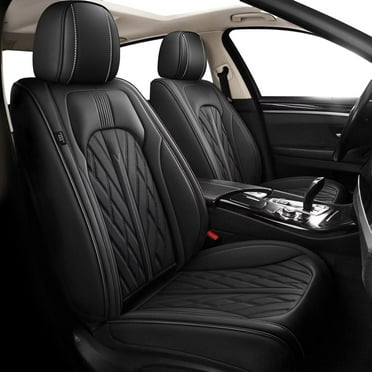 AOMSAZTO Seat Covers for Car Full Set Fit for Toyota Corolla 2014-2019 Leather Seat Covers Breathable Waterproof Seat Protectors Automotive Seat Cushion with Airbag Compatible (5 Seats，Black)