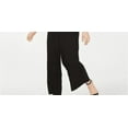 thumbnail image 4 of Monteau Women's Square Neck Jumpsuit Black Size Petite S, 4 of 4