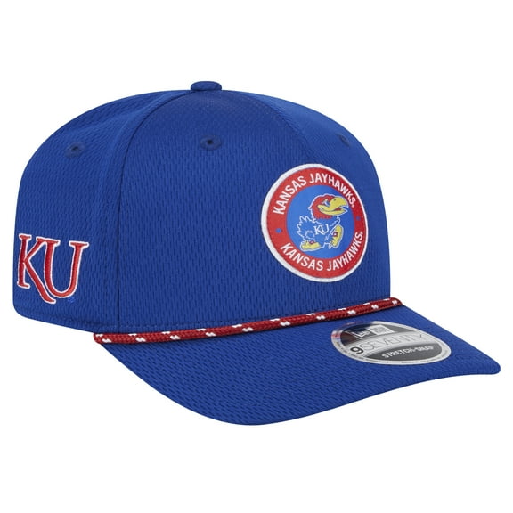 Men's New Era Royal Kansas Jayhawks COOLERA 9SEVENTY Rope Stretch-Snap Hat