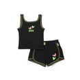 thumbnail image 3 of Wicked Toddler Girls Embroidered Tank Top and Shorts Set, 2-Piece, Sizes 2T-3T, 3 of 7