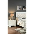 thumbnail image 2 of Classic Luxury Look Cream Bedside Table With 2 Drawers, Wireless Charging, And Diamond Knob Handle Front Wooden Top, 2 of 5