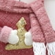 thumbnail image 4 of Flocked Christmas Ball Ornaments 12-Pack 6cm Red White Green Brown Holiday Tree Decorations, 4 of 7