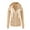 Beige Coat for Women, variant on Women’s Hooded Zip Up Casual Hoodie Jacket Lightweight Fabric Pouch Pocket Comfortable for Hiking Errands Spring Summer Green S