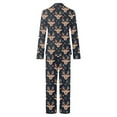 thumbnail image 3 of Ensemble de Pyjamas Assortis pour Hommes, Haut à Manches Longues et Pantalon, 2 Pcs, 3 of 3
