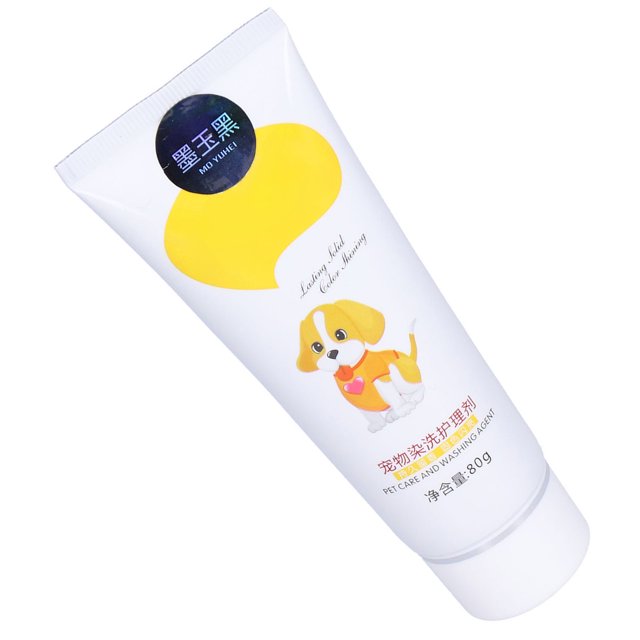 Crema para teñir el cabello de mascotas crema para teñir el cabello de perros en forma de tubo no tóxico brillante y elegante para mascotas para el aseo ANGGREK Otros
