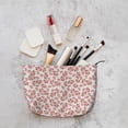 thumbnail image 5 of Picia Rose Flowers Printed Cosmetic Bags for Women Makeup Bag Large Capacity Purse Travel Toiletry Zipper Storage Pouch Make up Brushes Organizer for Gifts, 5 of 6