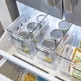 thumbnail image 5 of iDesign Plastic Storage Bins with Handles - Set of 8 - Clear - Made in USA, 5 of 8